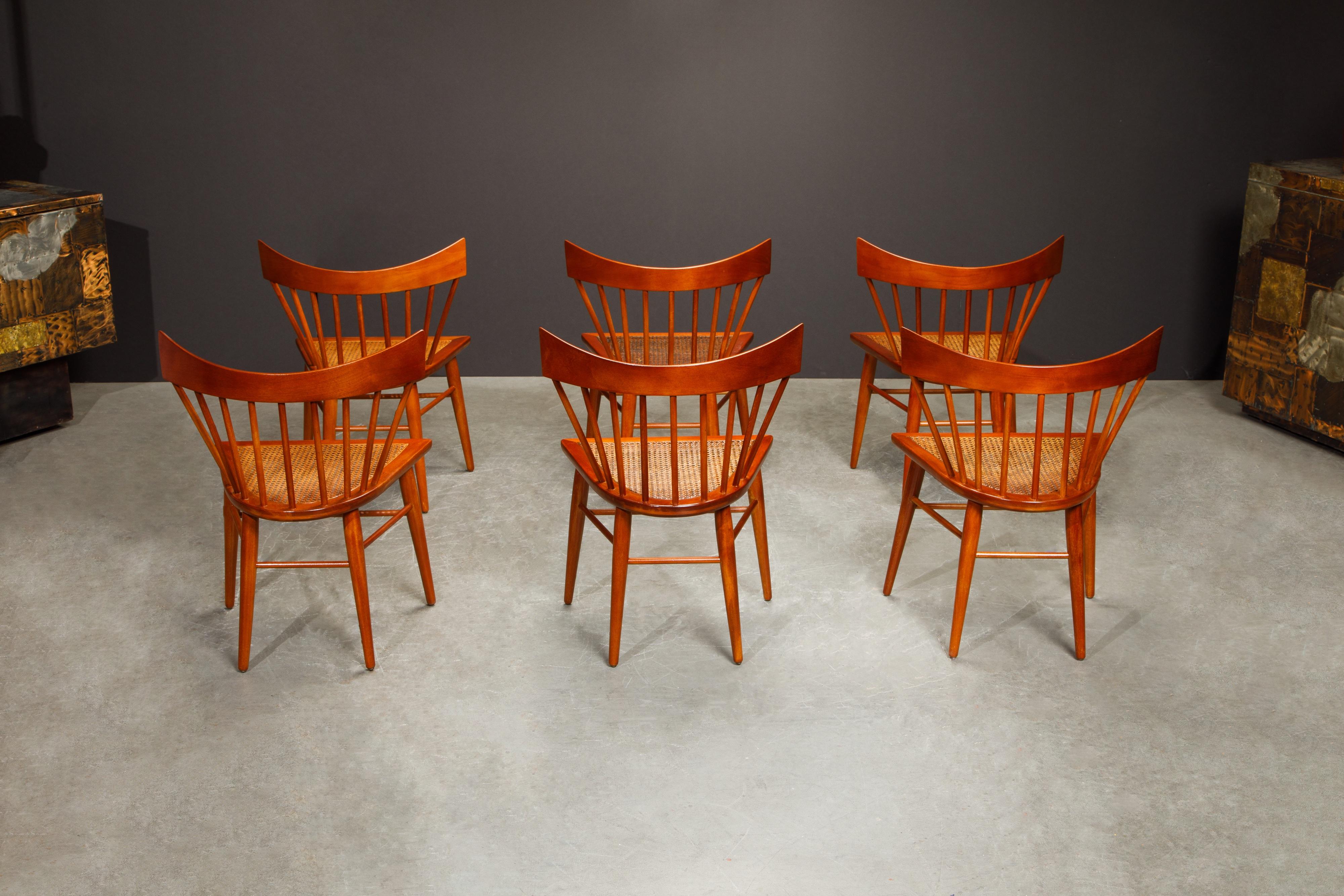 Fabric 'Yucatan' Dining Chairs by Edmond Spence for Industria Mueblera, 1960s Signed For Sale