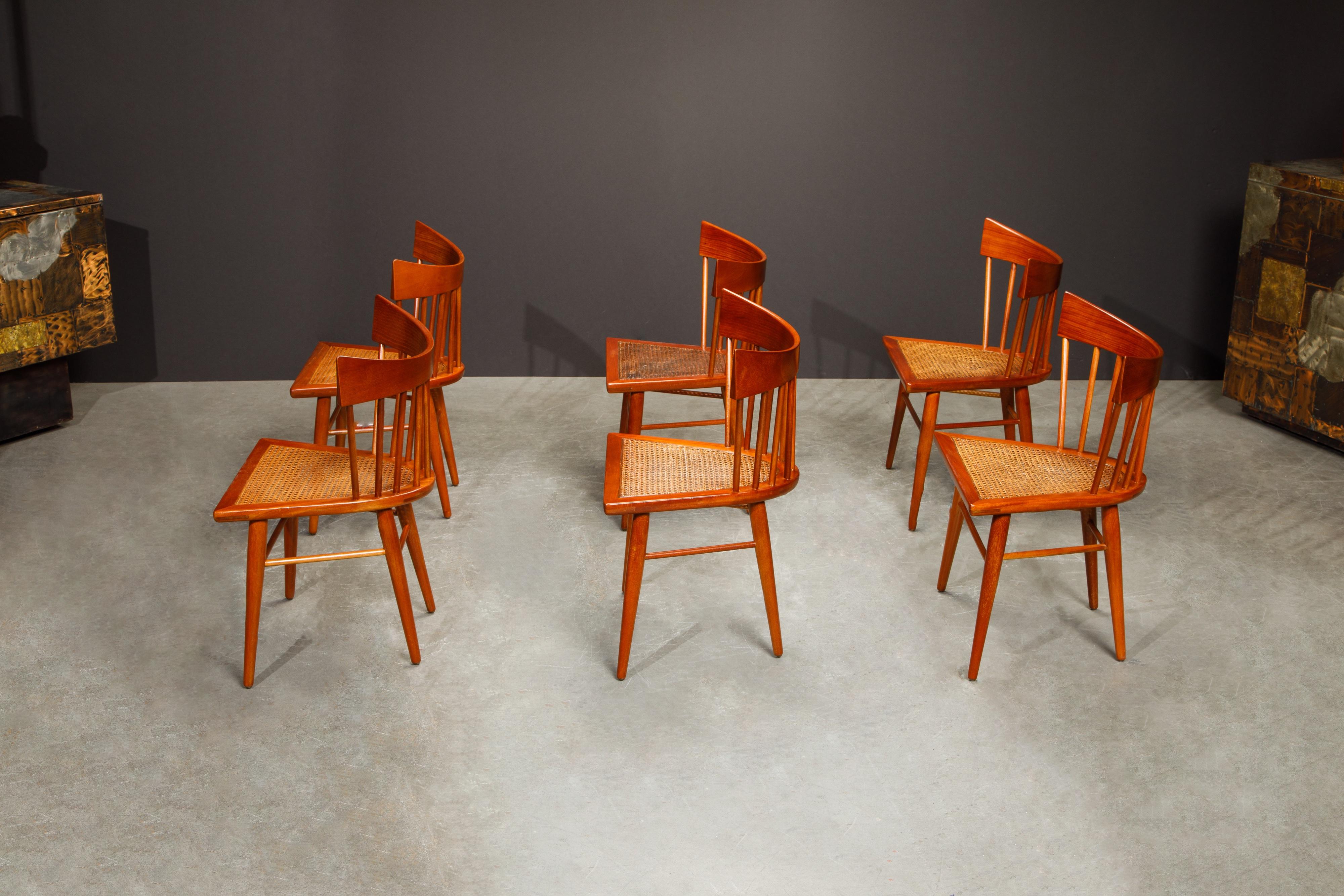 'Yucatan' Dining Chairs by Edmond Spence for Industria Mueblera, 1960s Signed For Sale 1