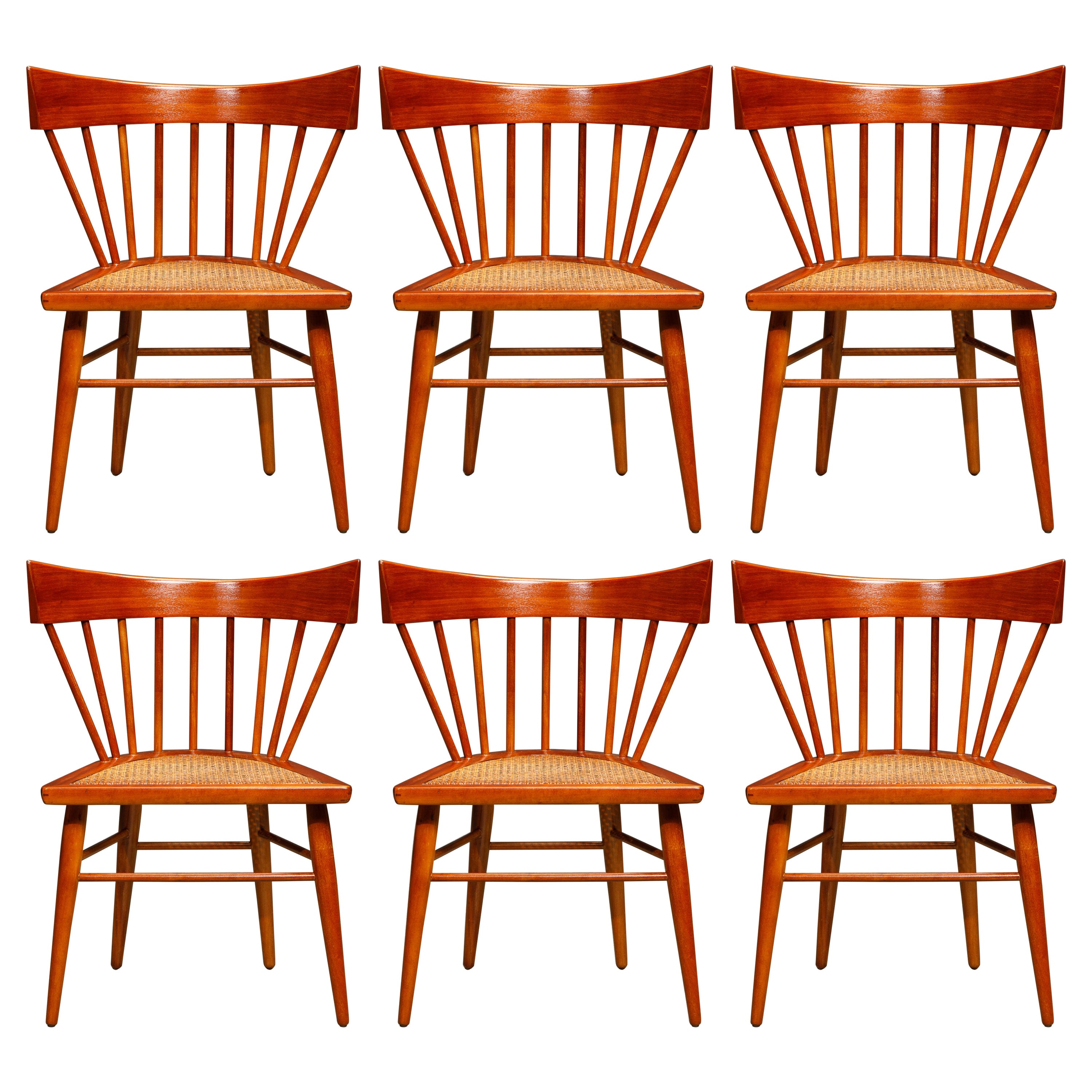 'Yucatan' Dining Chairs by Edmond Spence for Industria Mueblera, 1960s Signed