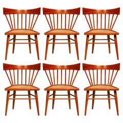 'Yucatan' Dining Chairs by Edmond Spence for Industria Mueblera, 1960s Signed