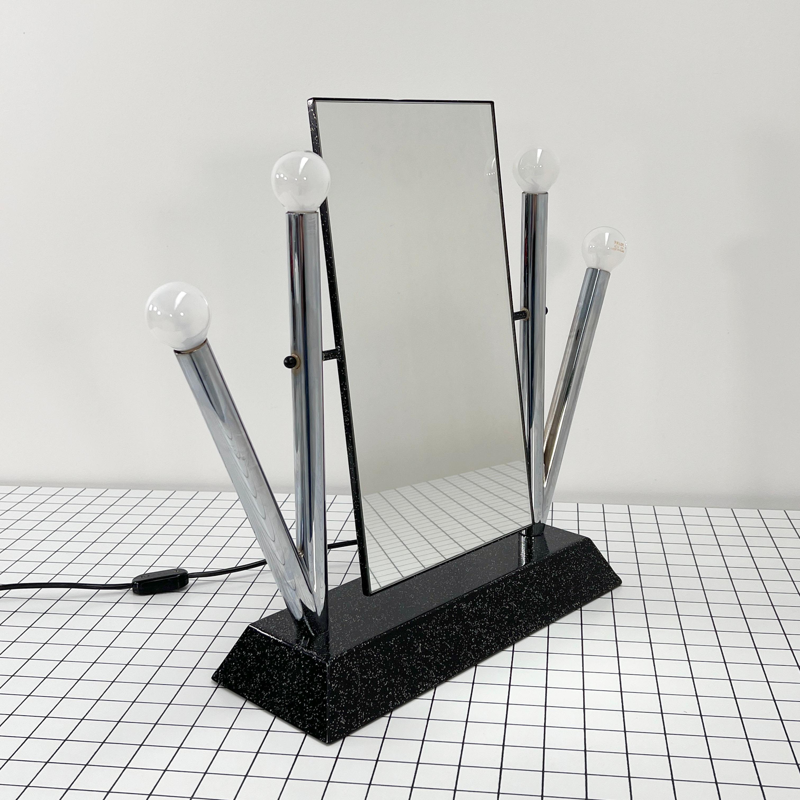Mid-Century Modern Yucca Table Mirror by Anna Anselmi for Bieffeplast, 1980s For Sale