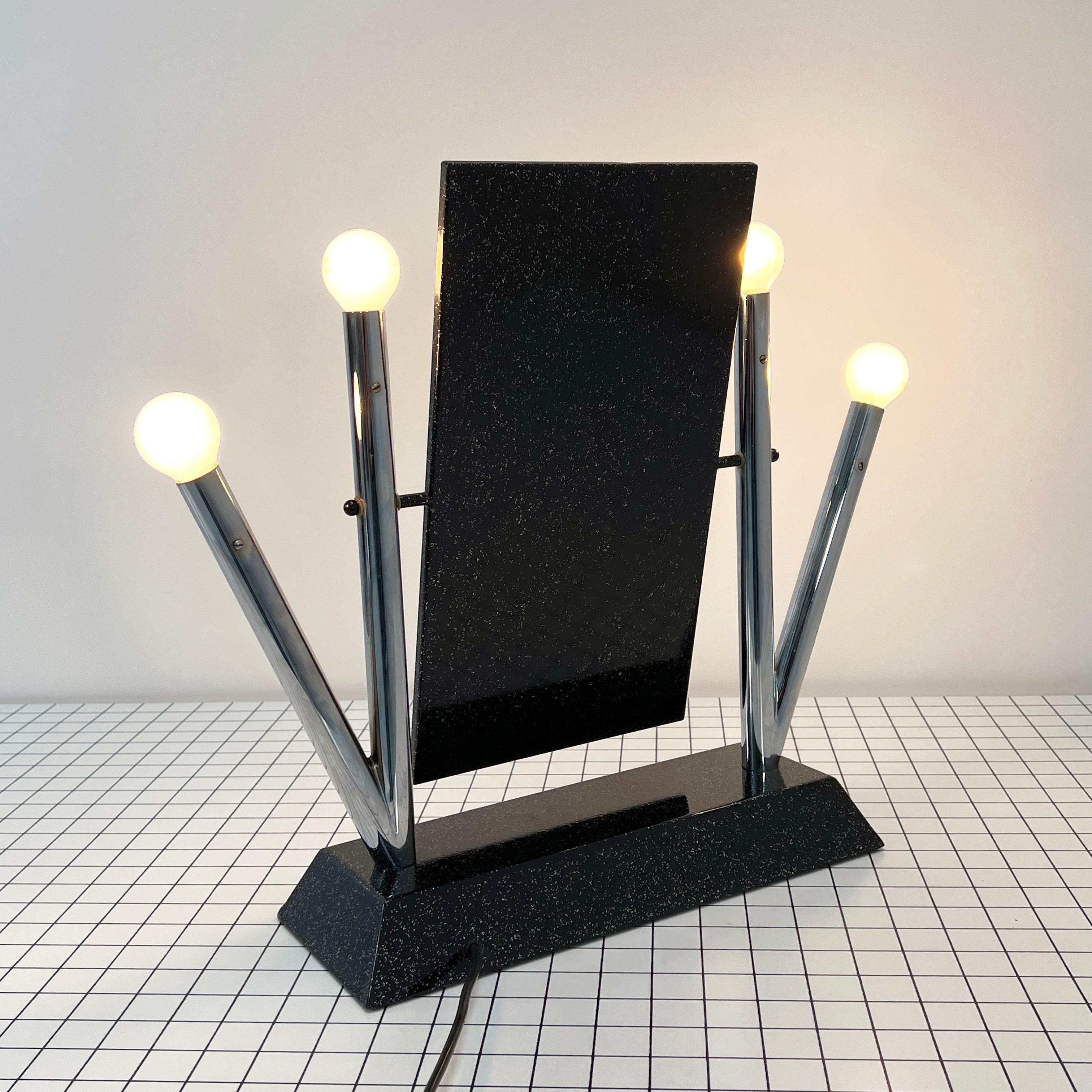 Late 20th Century Yucca Table Mirror by Anna Anselmi for Bieffeplast, 1980s For Sale