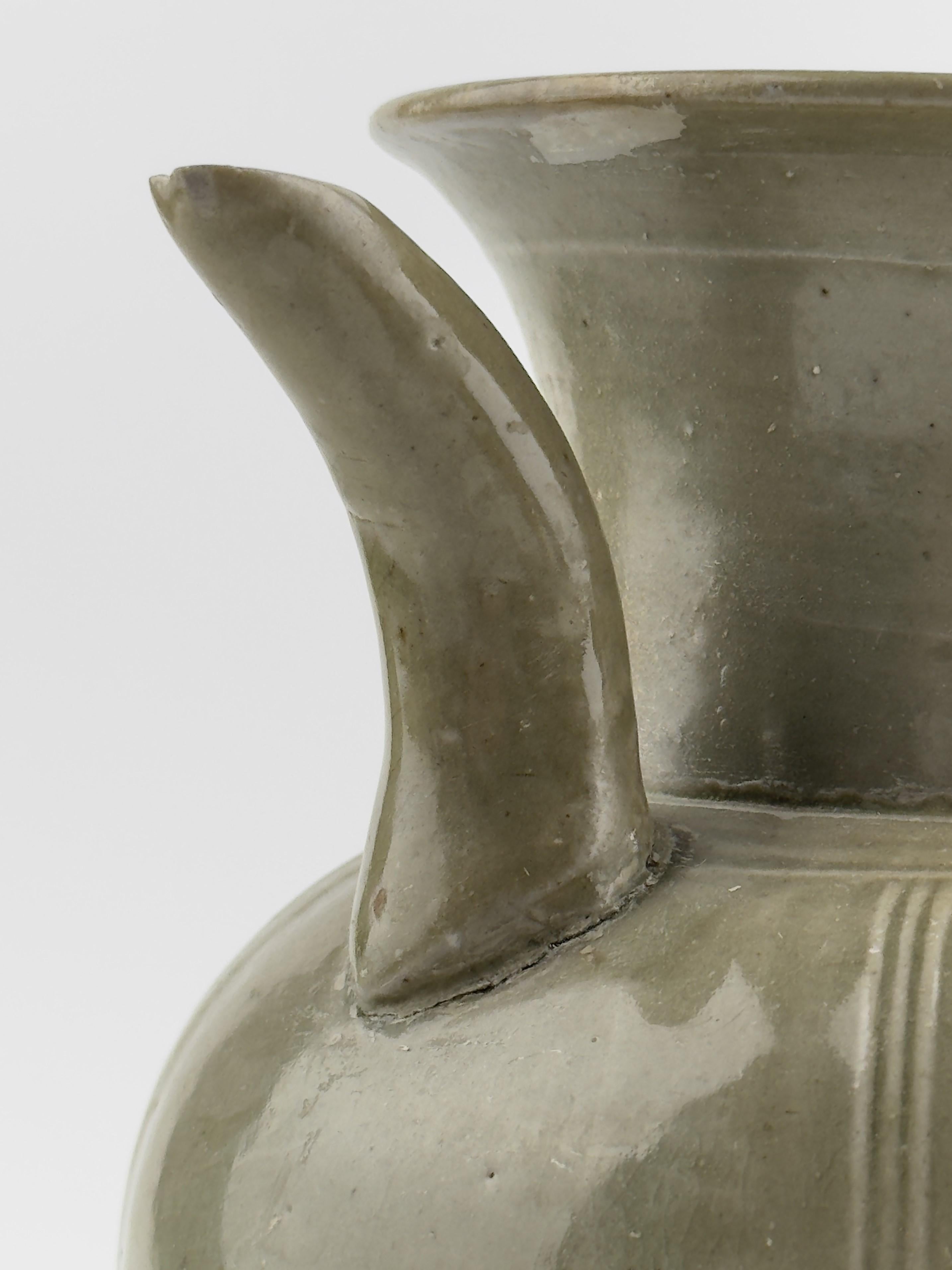 Yue Celadon Ewer, Late Tang-Northern Song Dynasty For Sale 5