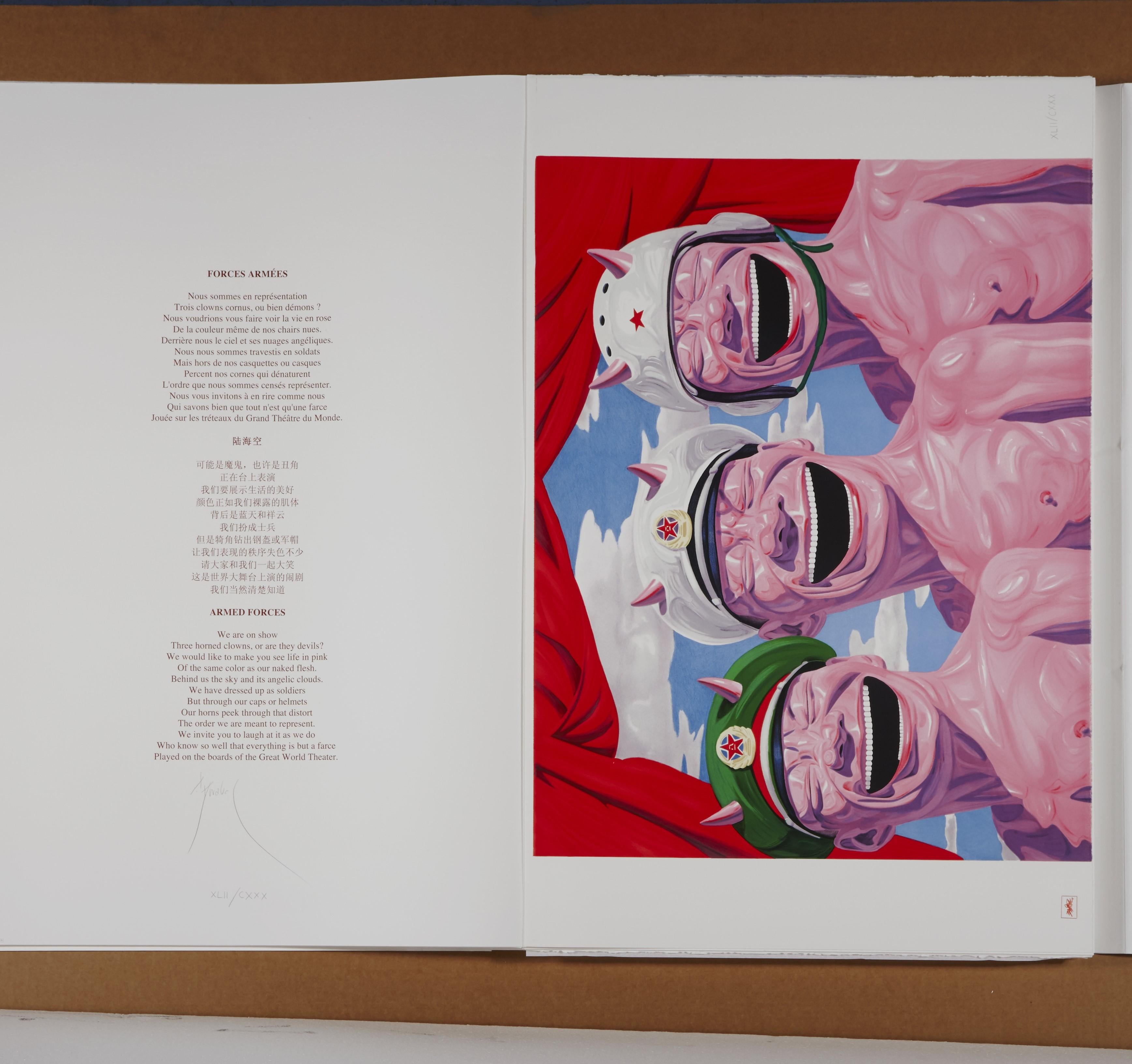 Yue Minjun Armed Forces Contemporary, 21st Century, Lithograph