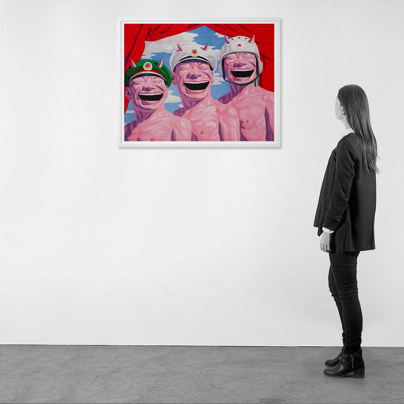 Yue Minjun Armed Forces Contemporary, 21st Century, Lithograph