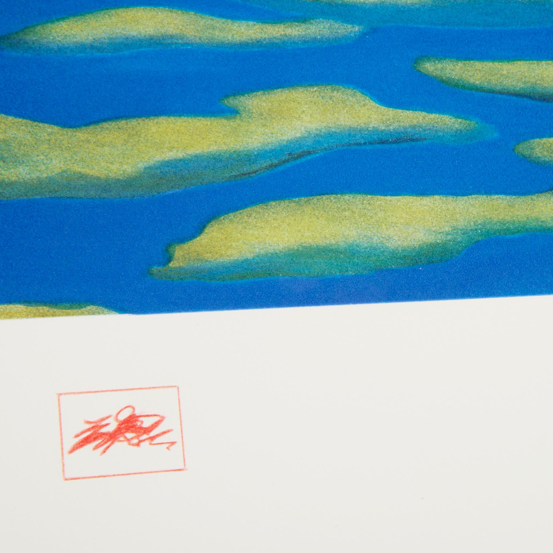 Nuages flottants - Contemporain, 21e siècle, lithographie, édition limitée en vente 4