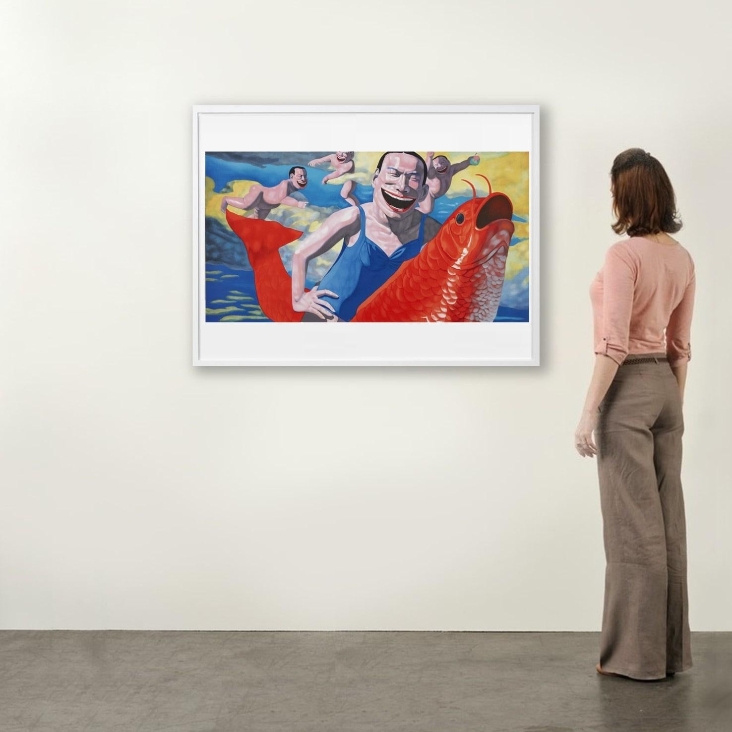 Nuvole galleggianti - Contemporaneo, 21° secolo, Litografia, Edizione limitata in vendita 4