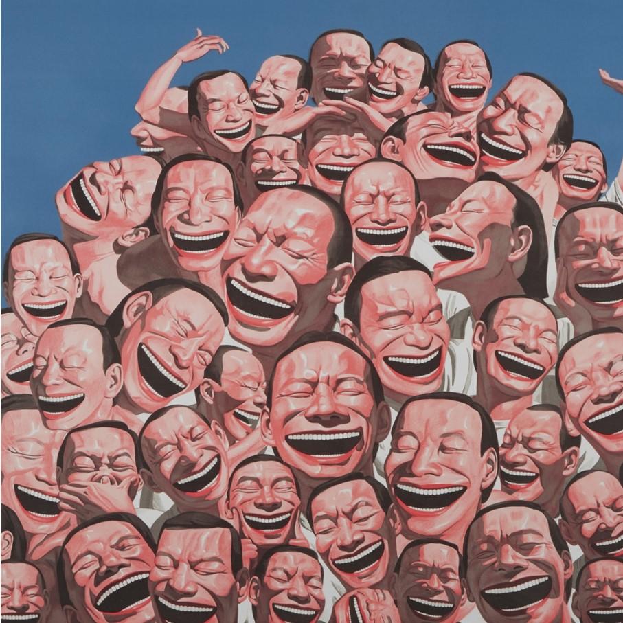 Garbage Hill, Yue Minjun – Kunst, Lithographie, limitierte Auflage, chinesische Kunst, Druck im Angebot 3