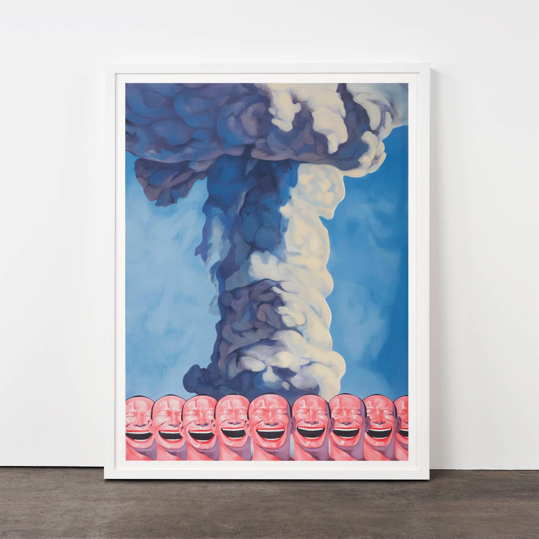 Mushroom Cloud, Yue Minjun- Art, Lithograph, Limited Edition, Chinese For Sale 1