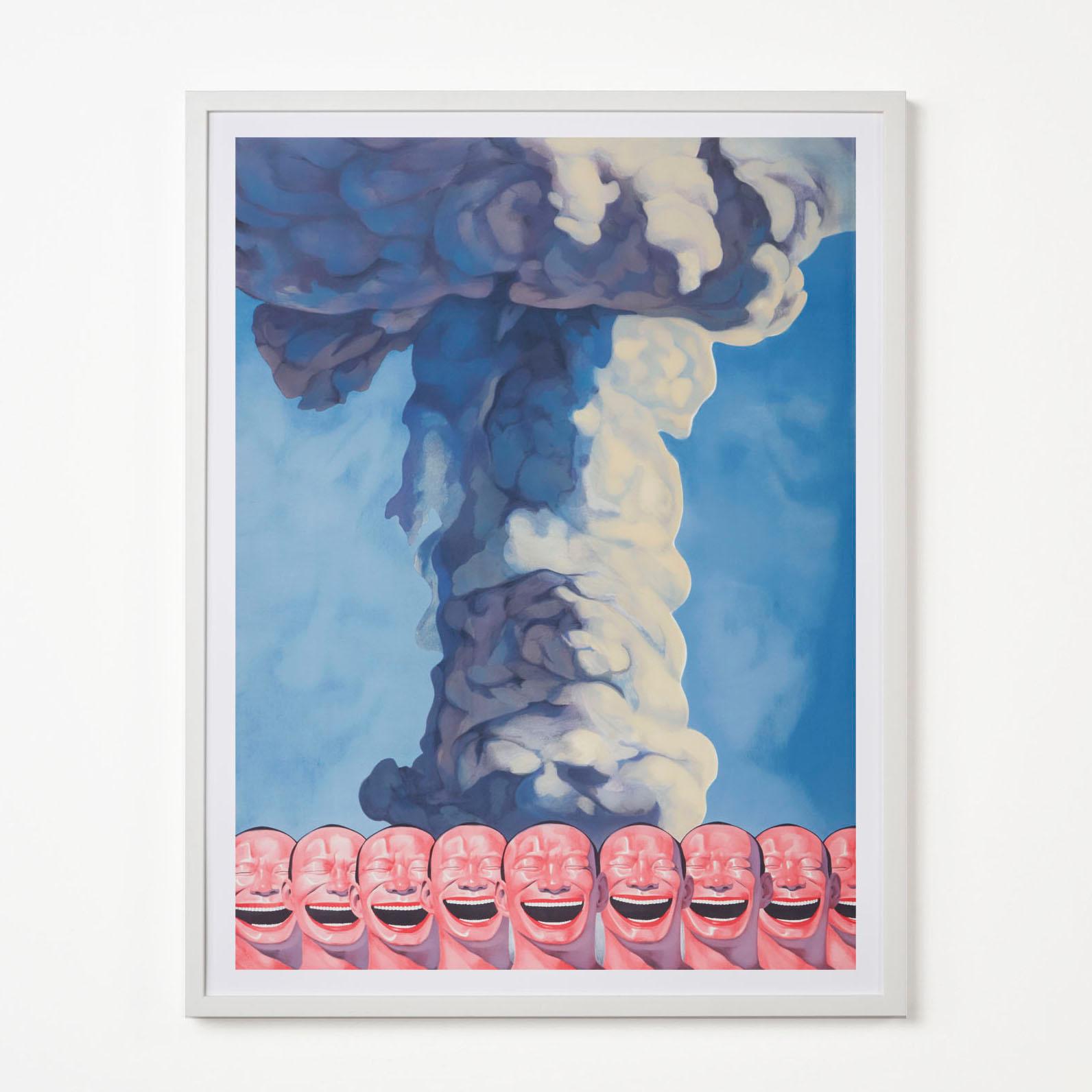 Mushroom Cloud, Yue Minjun- Art, Lithograph, Limited Edition, Chinese For Sale 5
