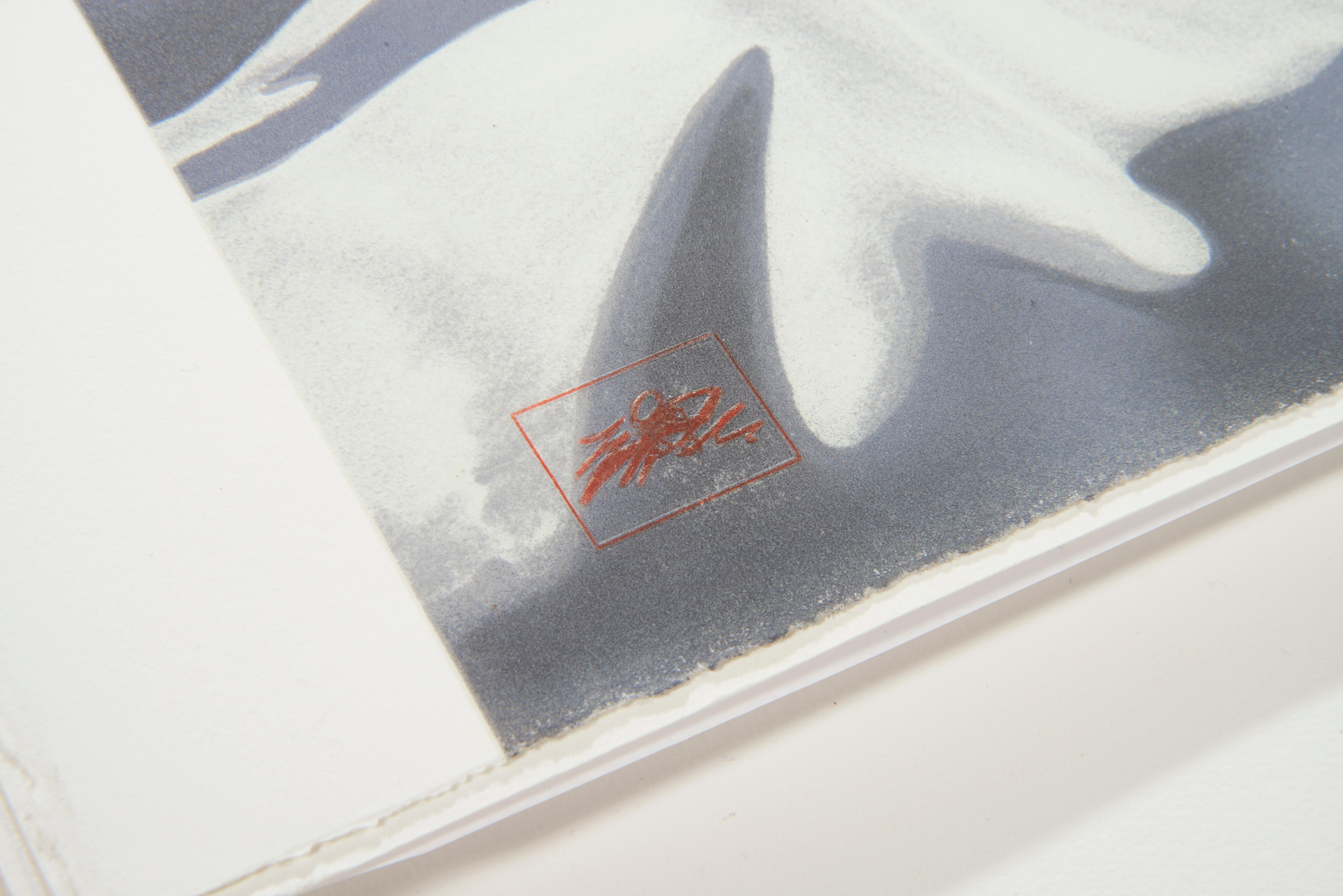 Bateau rouge, Yue Minjun- Art contemporain, lithographie, édition limitée, chinois en vente 8