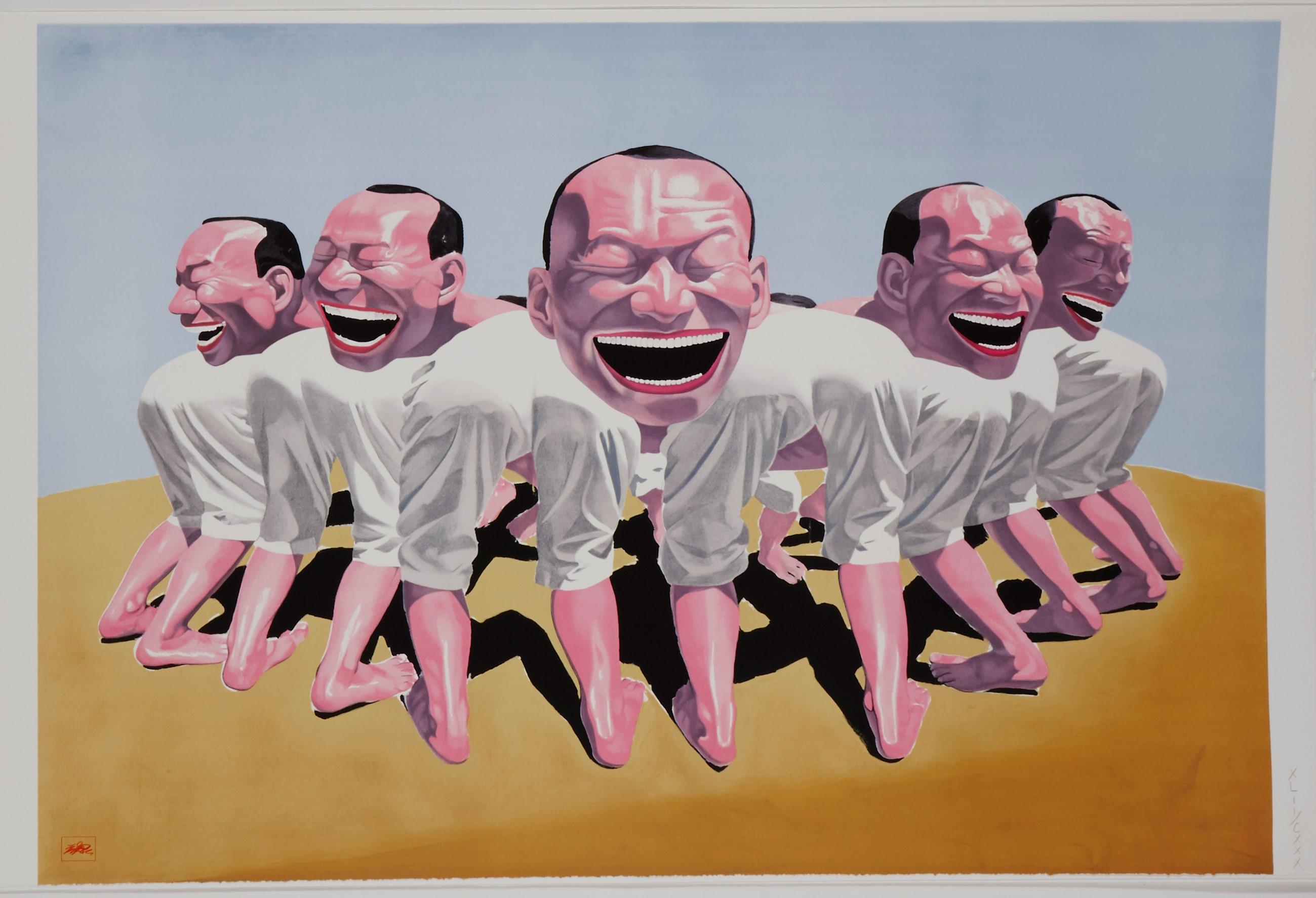 Sheep Herd - Contemporary, 21st Century, Lithograph, Limited Edition, Chinese - Print by Yue Minjun