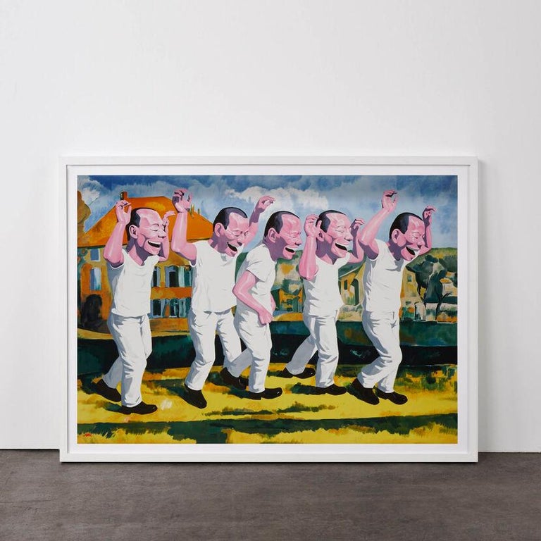 Yue Minjun Surrender Contemporary 21st Century Lithograph