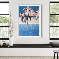 Take the Plunge, Contemporary, Lithograph, Limited Edition, Chinese