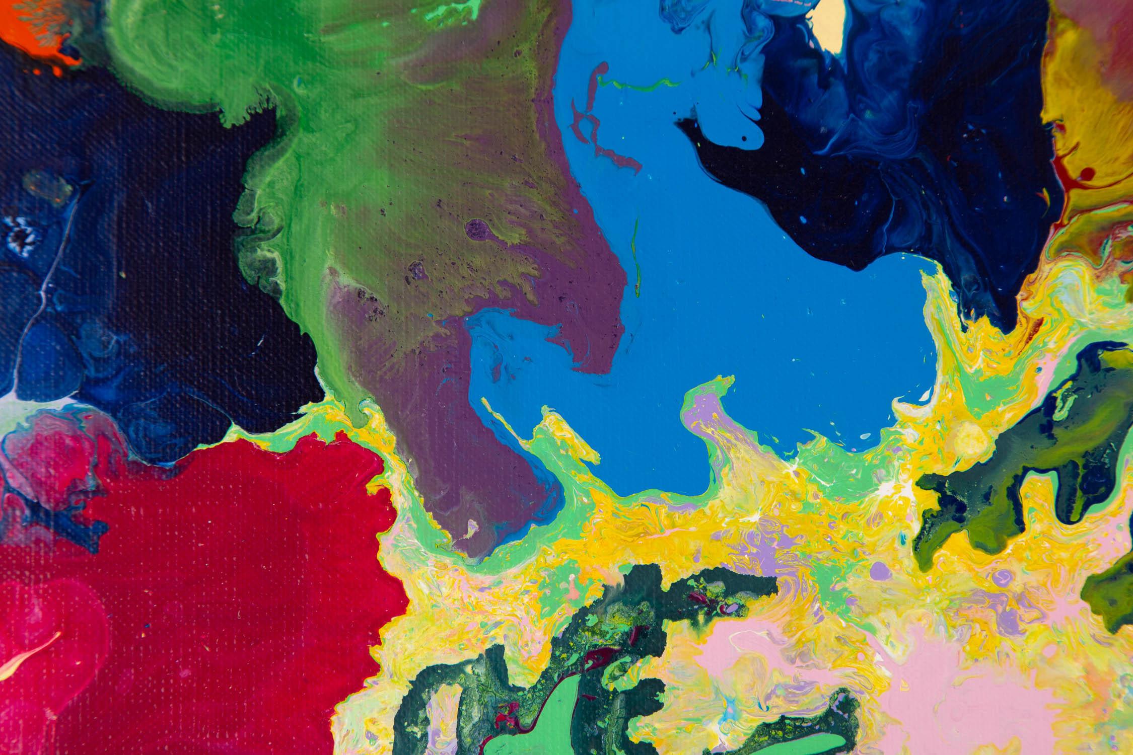 Yue Yang Abstraktes Original Acryl auf Leinwand „quare“ „Square“ im Angebot 2