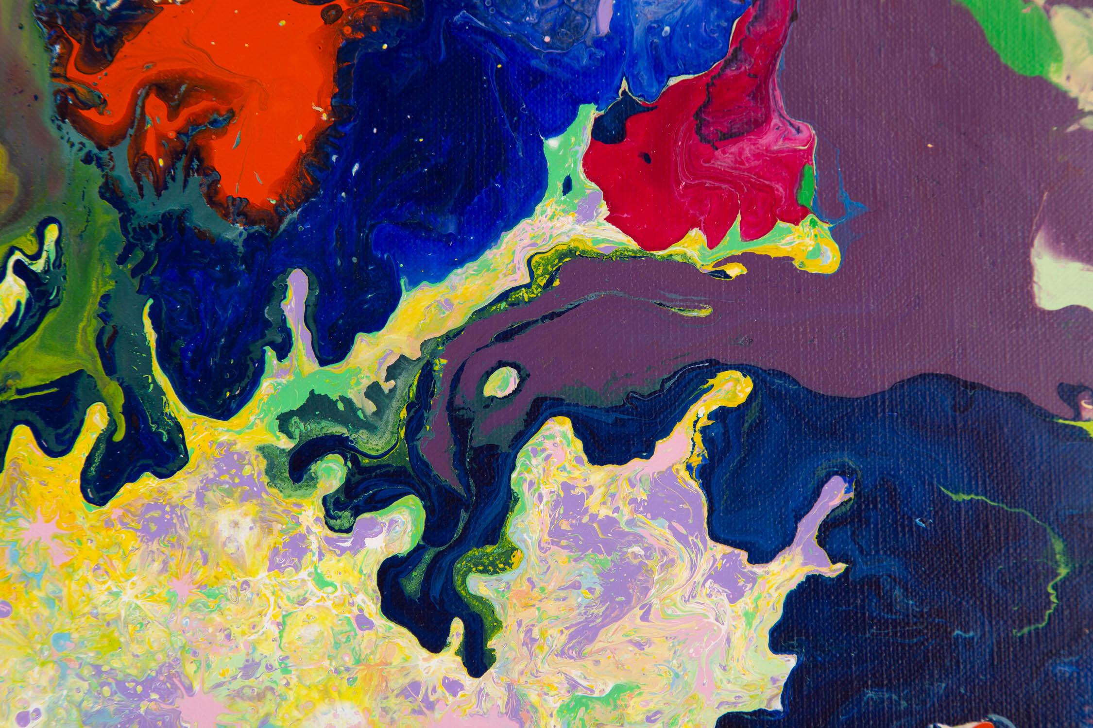 Yue Yang Abstraktes Original Acryl auf Leinwand „quare“ „Square“ im Angebot 3