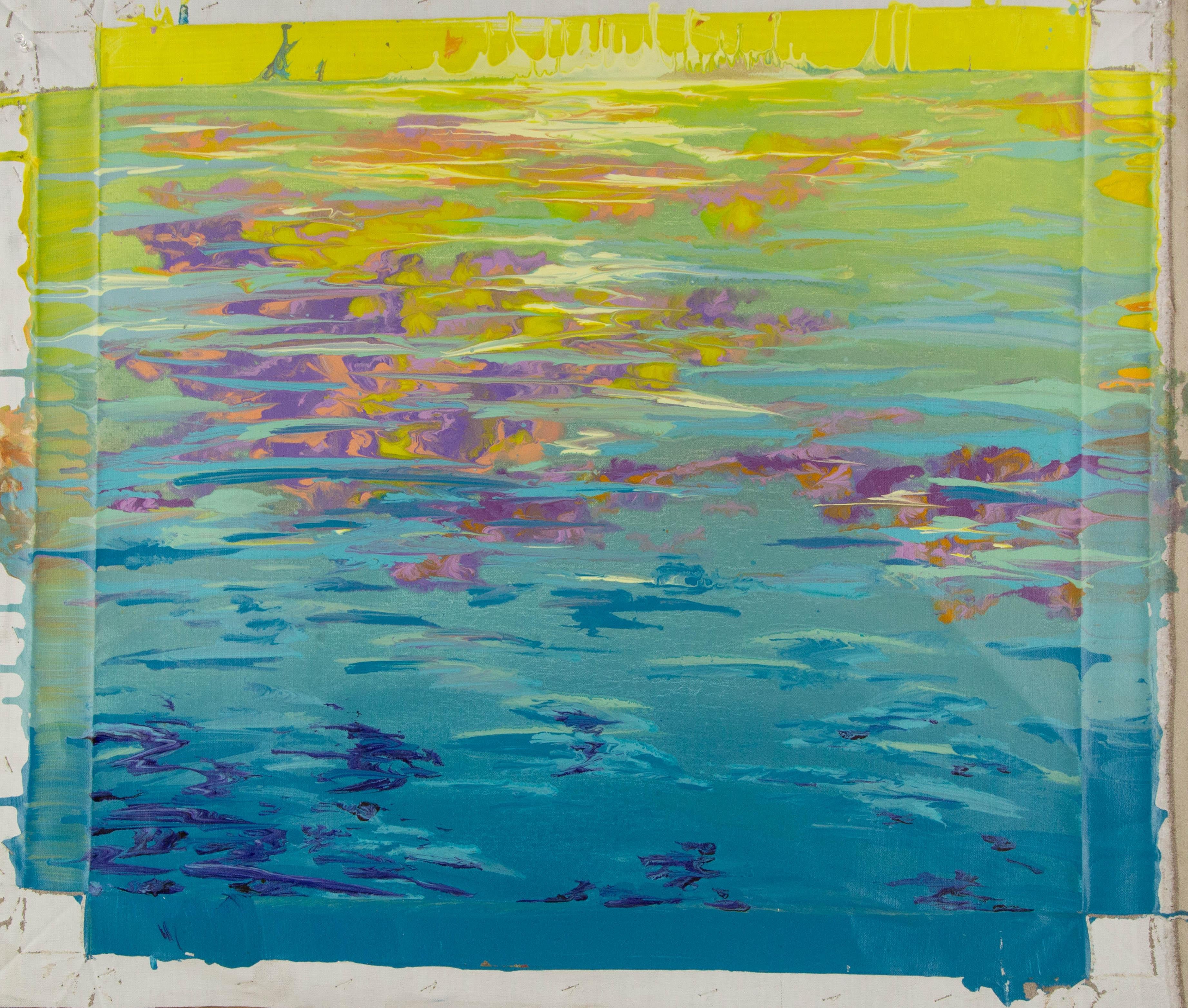 Yue Yang Abstraktes Original Acryl auf Leinwand „Wasserstudie II“ von Yue Yang im Angebot 6