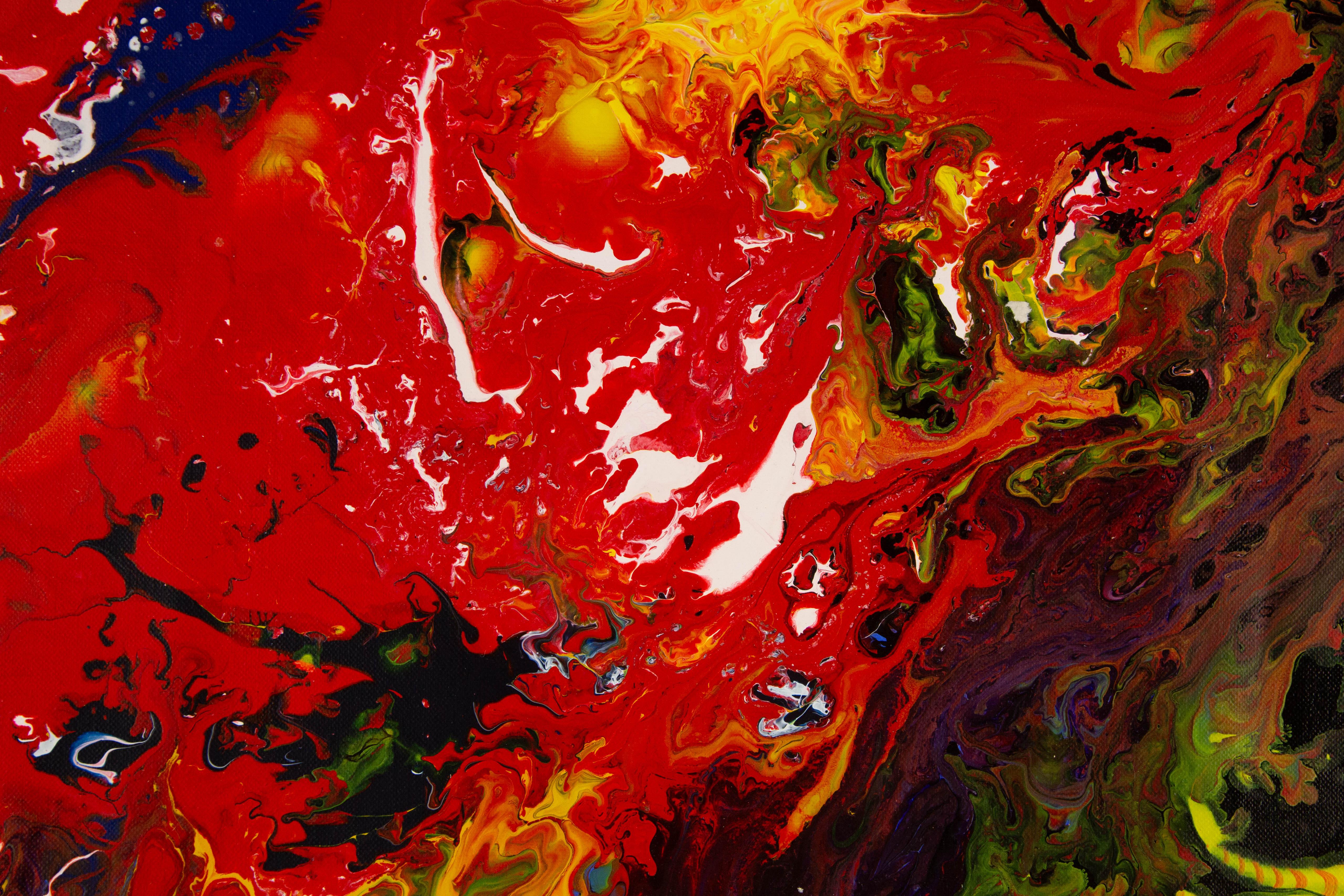 Yue Yang Abstract Original Oil Painting 