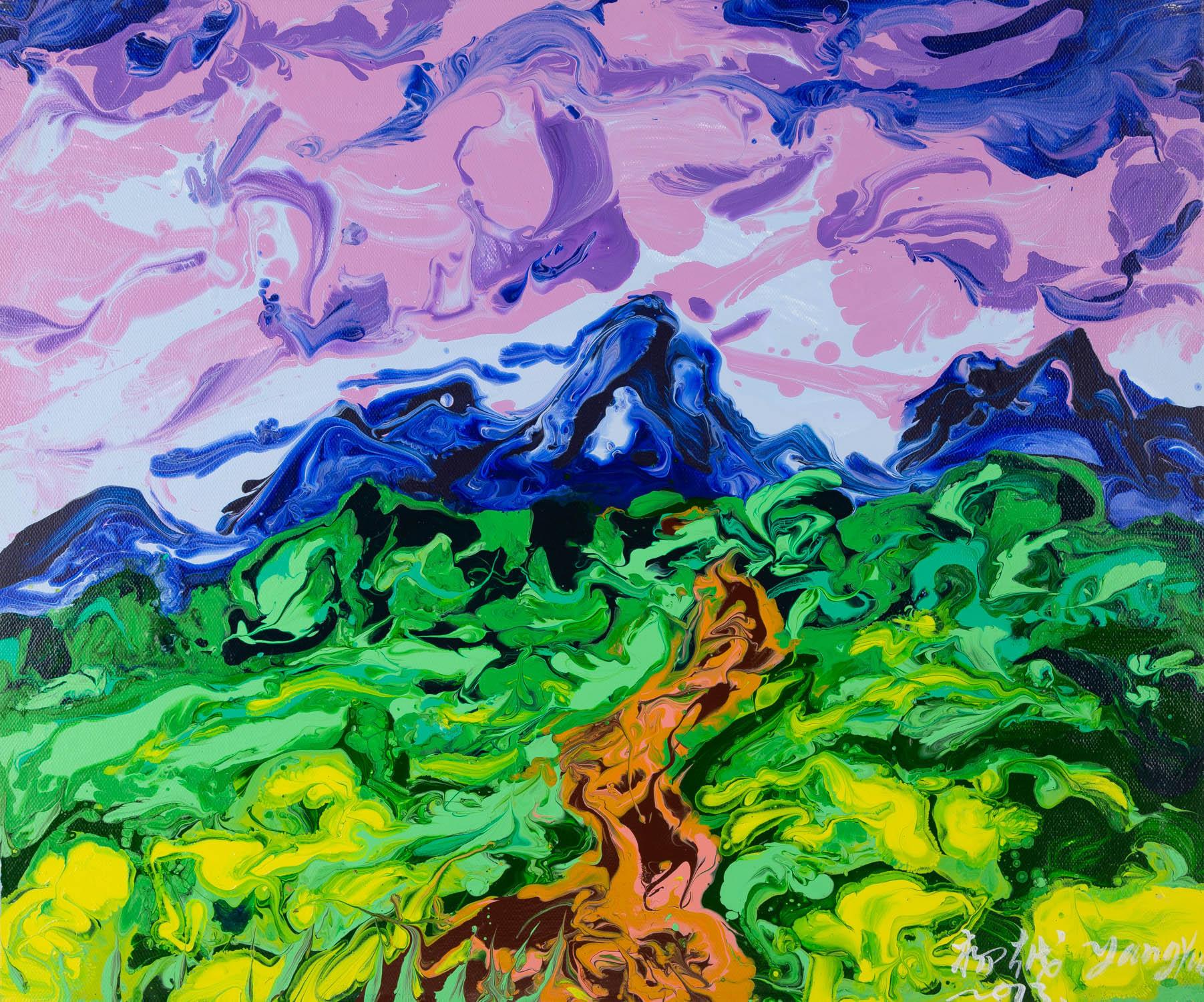 Yue Yang Impressionist Original Acrylic On Canvas 
