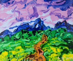 Yue Yang Impressionist Original Acrylic On Canvas "Path"