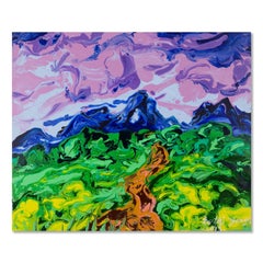 Yue Yang Impressionist Original Acrylic On Canvas "Path"