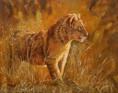 Lion cub, Painting, Oil on Canvas