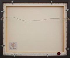 Playground blue, Painting, Oil on Canvas