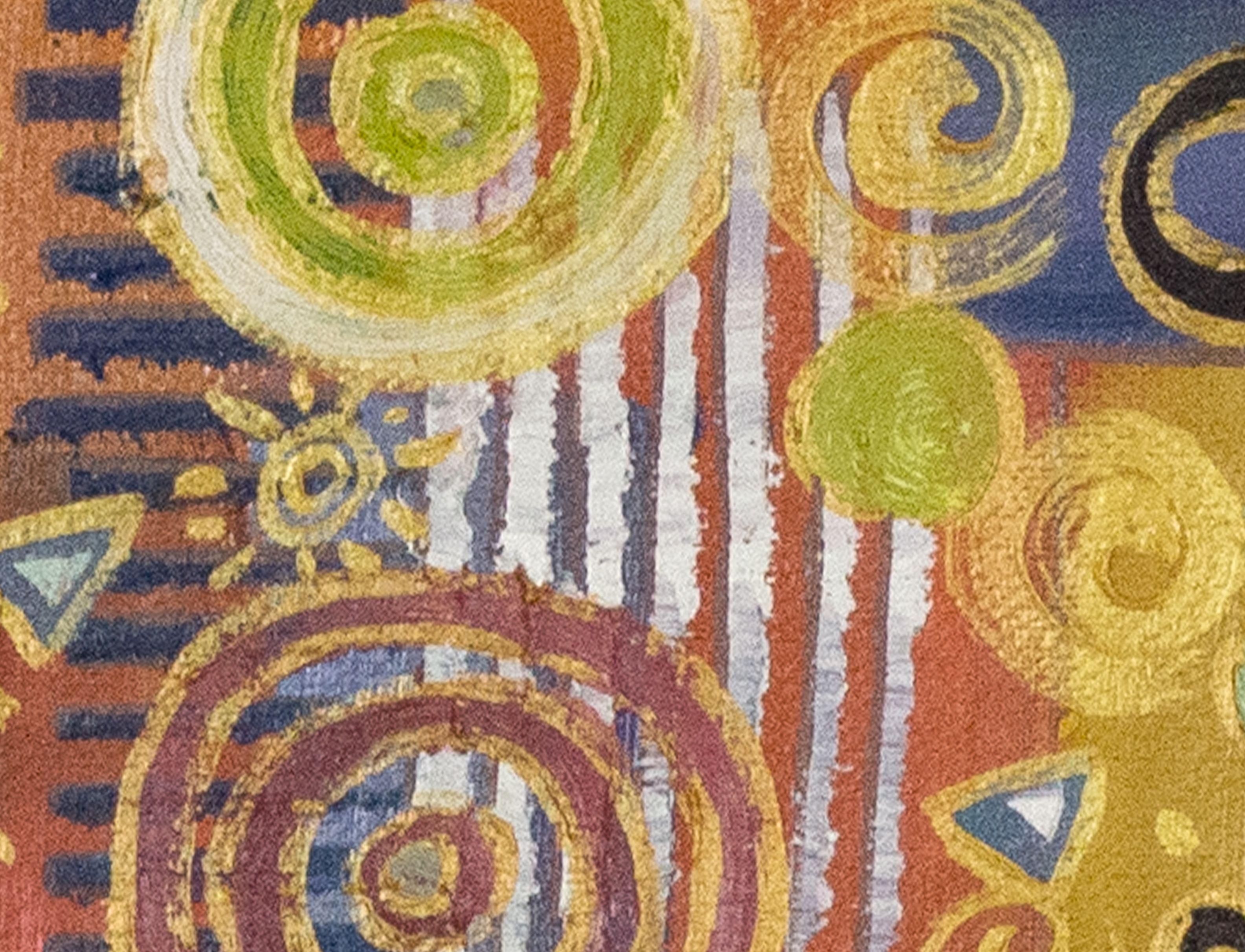 Si tratta di un dipinto astratto che utilizza i residui di pittura dopo ogni sessione di pittura :: Pittura :: Astratta :: Questo pezzo viene fornito con un certificato ufficiale di autenticità firmato dall'artista :: Pronto da appendere: Yes ::