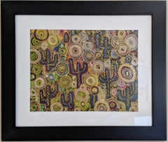 Upcycle #5 Cactus patch, Painting, Oil on Canvas