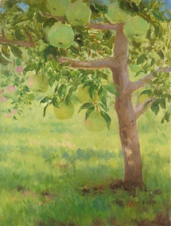YueHui Zhang Óleo sobre lienzo original contemporáneo "Huerto - Pomelo"