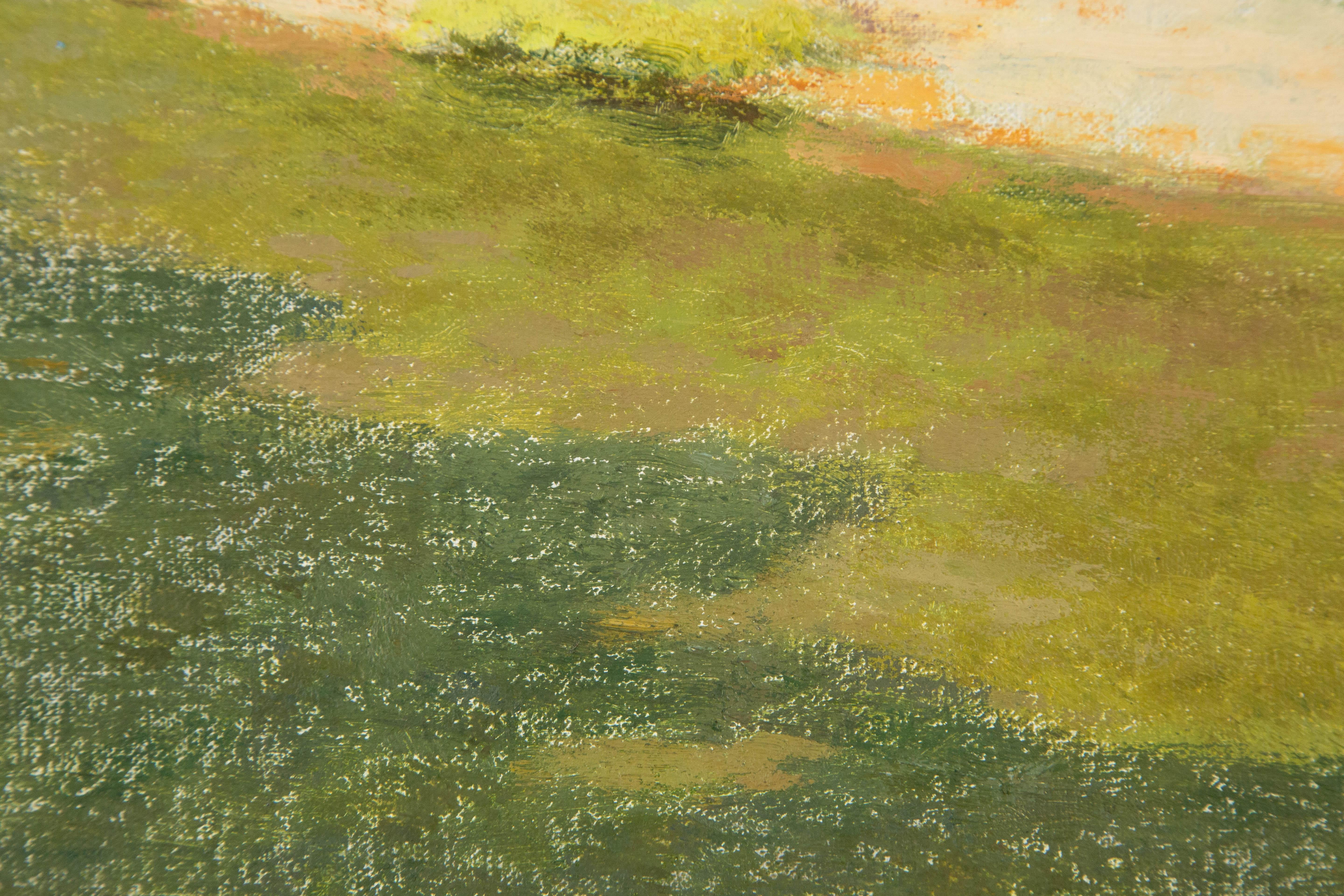 YueHui Zhang Landschaft, Original, Ölgemälde auf Leinwand, „Early In The Morning“ im Angebot 6