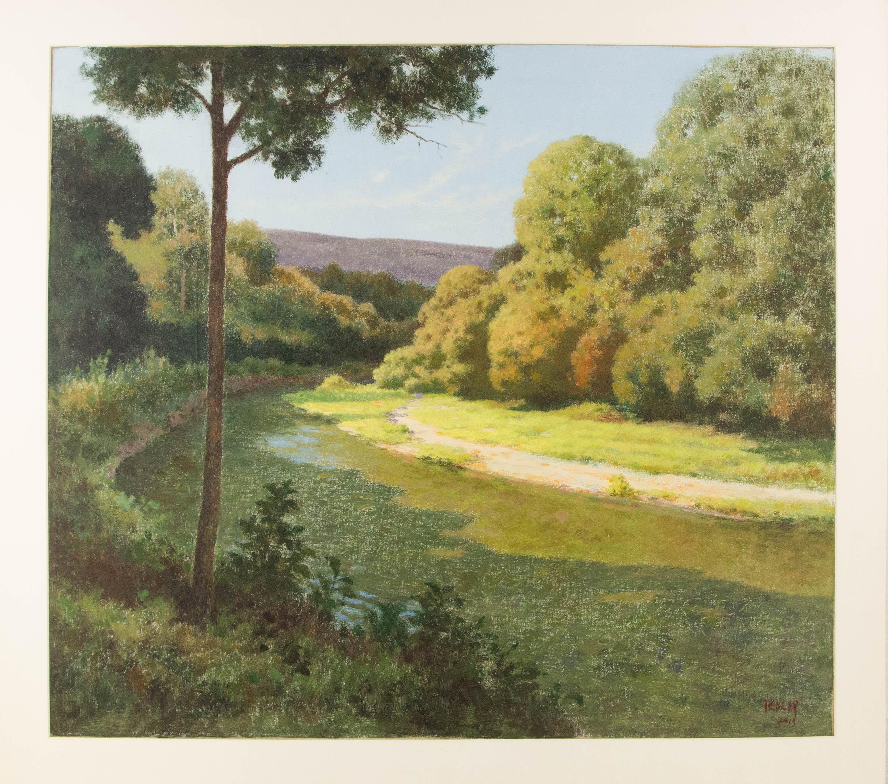 YueHui Zhang Landschaft, Original, Ölgemälde auf Leinwand, „Early In The Morning“ im Angebot 8