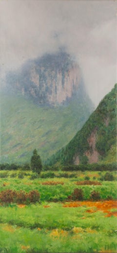 YueHui Zhang Landscape Original Oil On Canvas "View Of JiangNan I"