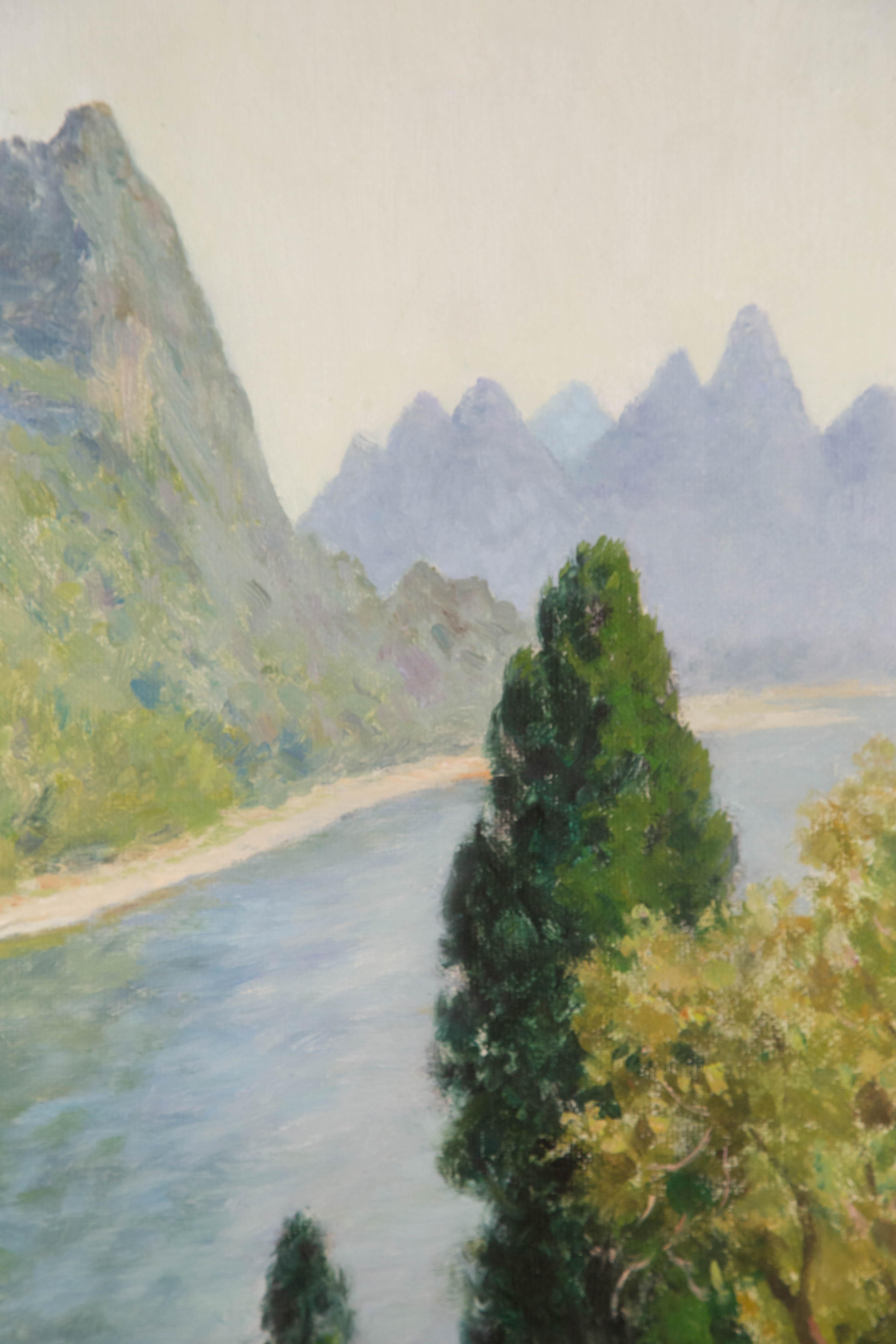YueHui Zhang Landscape Original Oil On Canvas 