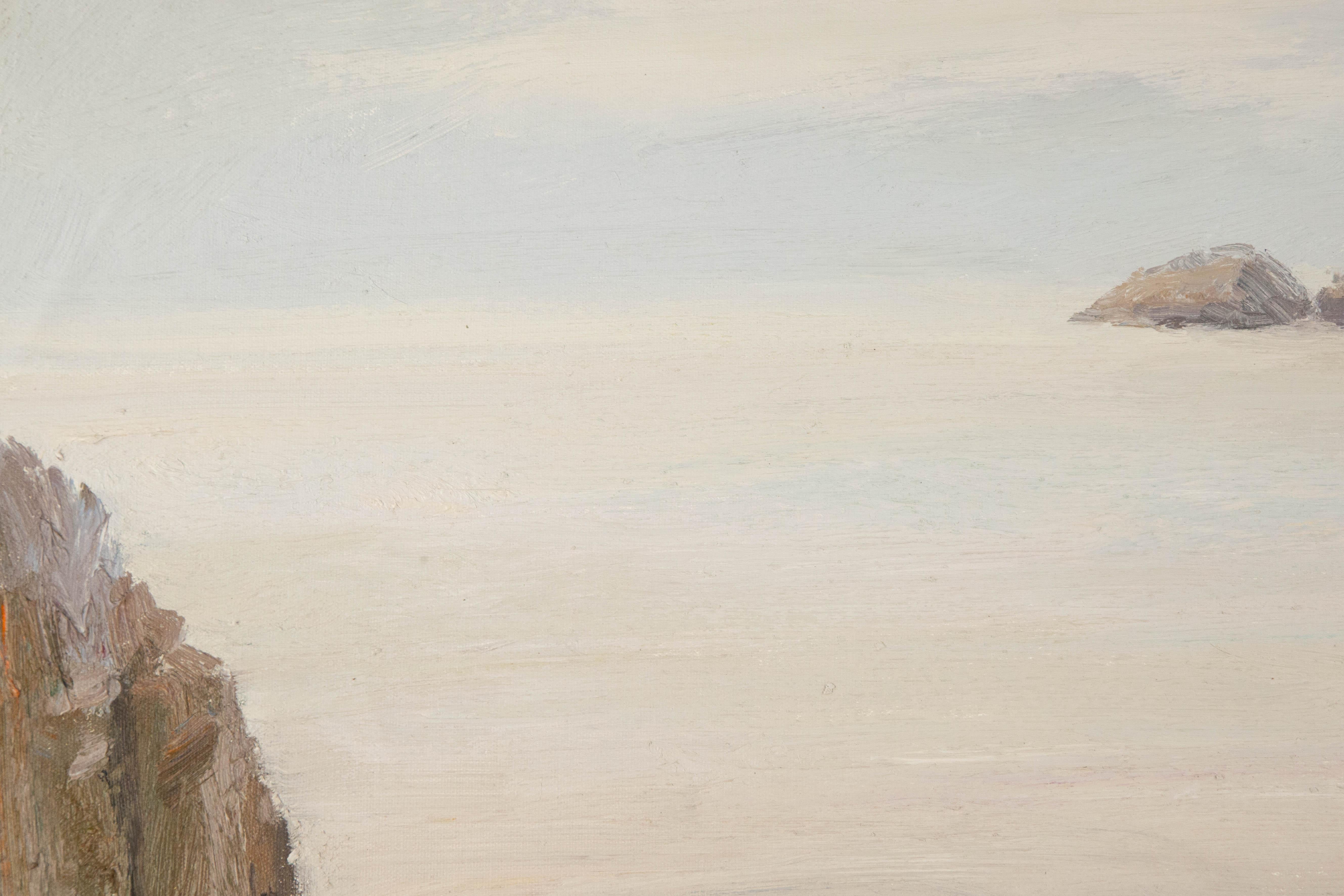 YueHui Zhang Wasserlandschaft Original Öl auf Leinwand 