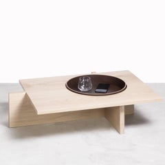 Mesa baja de madera natural Yuga