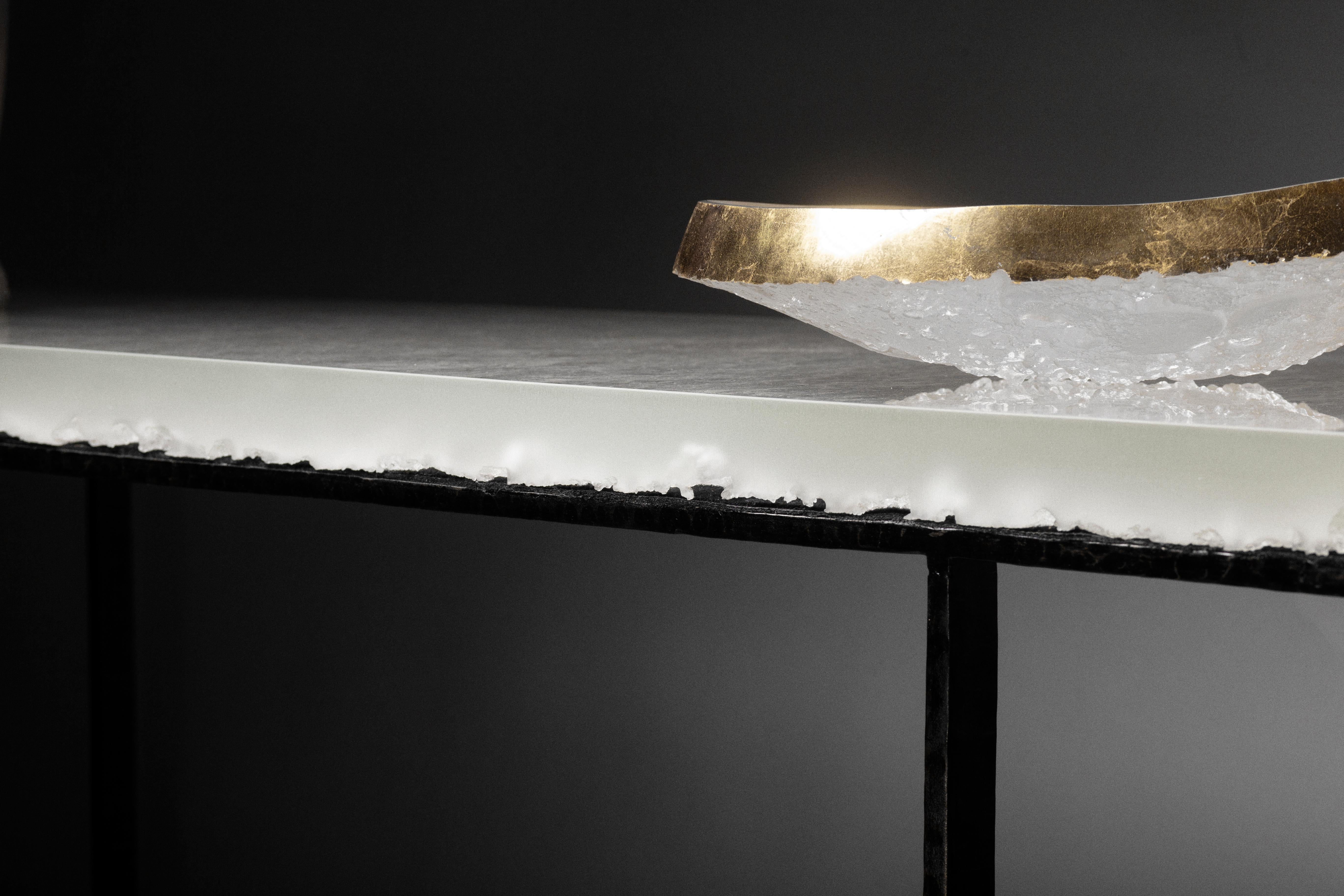 Patinated Yugen Console by Matthieu Gicquel For Sale