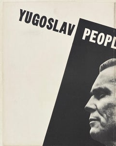 YUGOSLAV PEOPLE LED BY TITO - DEATH TO FACISM! Original Vintage WWII War Poster