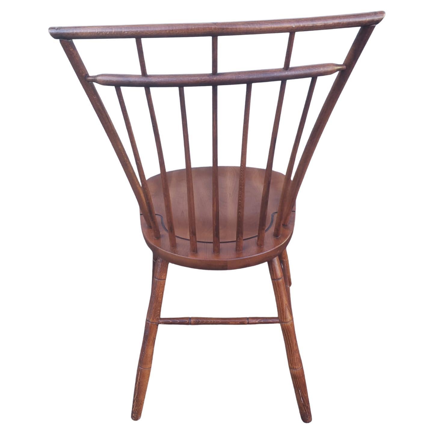 Yugoslavian Faux Bamboo Cherry Windsor Chair, Circa 1970s For Sale 1