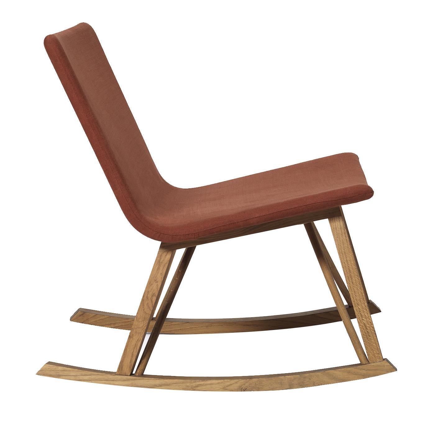Italian Yuit Red Rocking Chair
