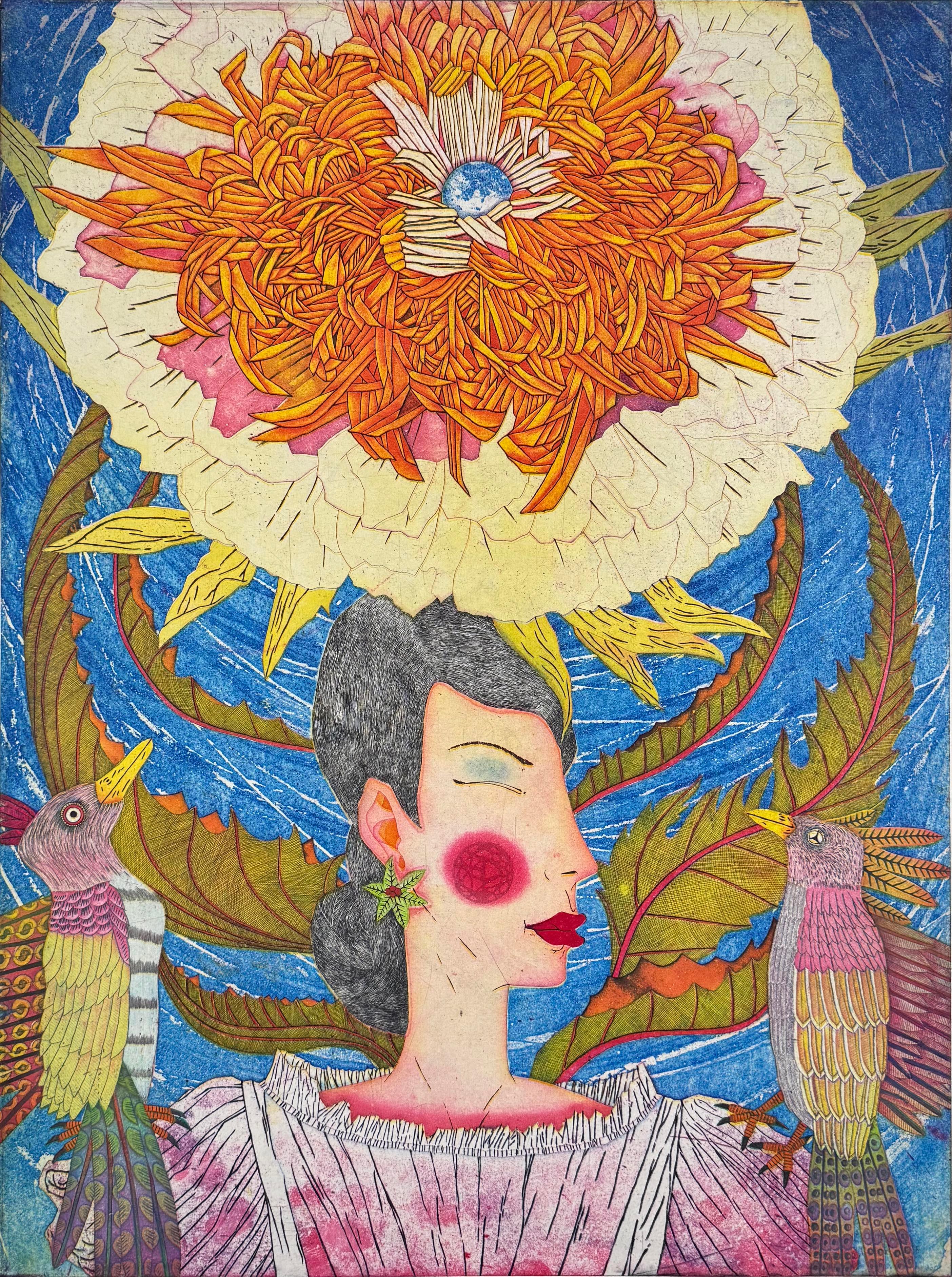 Yuji Hiratsuka Figurative Print - Bio Multiverse