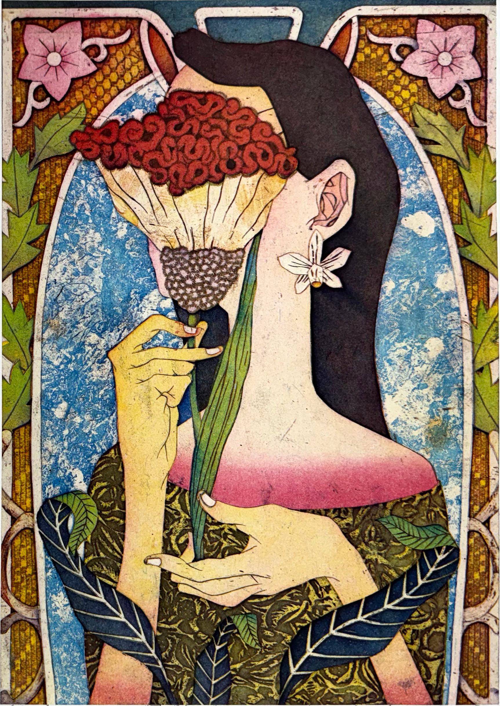 Portrait Print Yuji Hiratsuka - A.muse florale