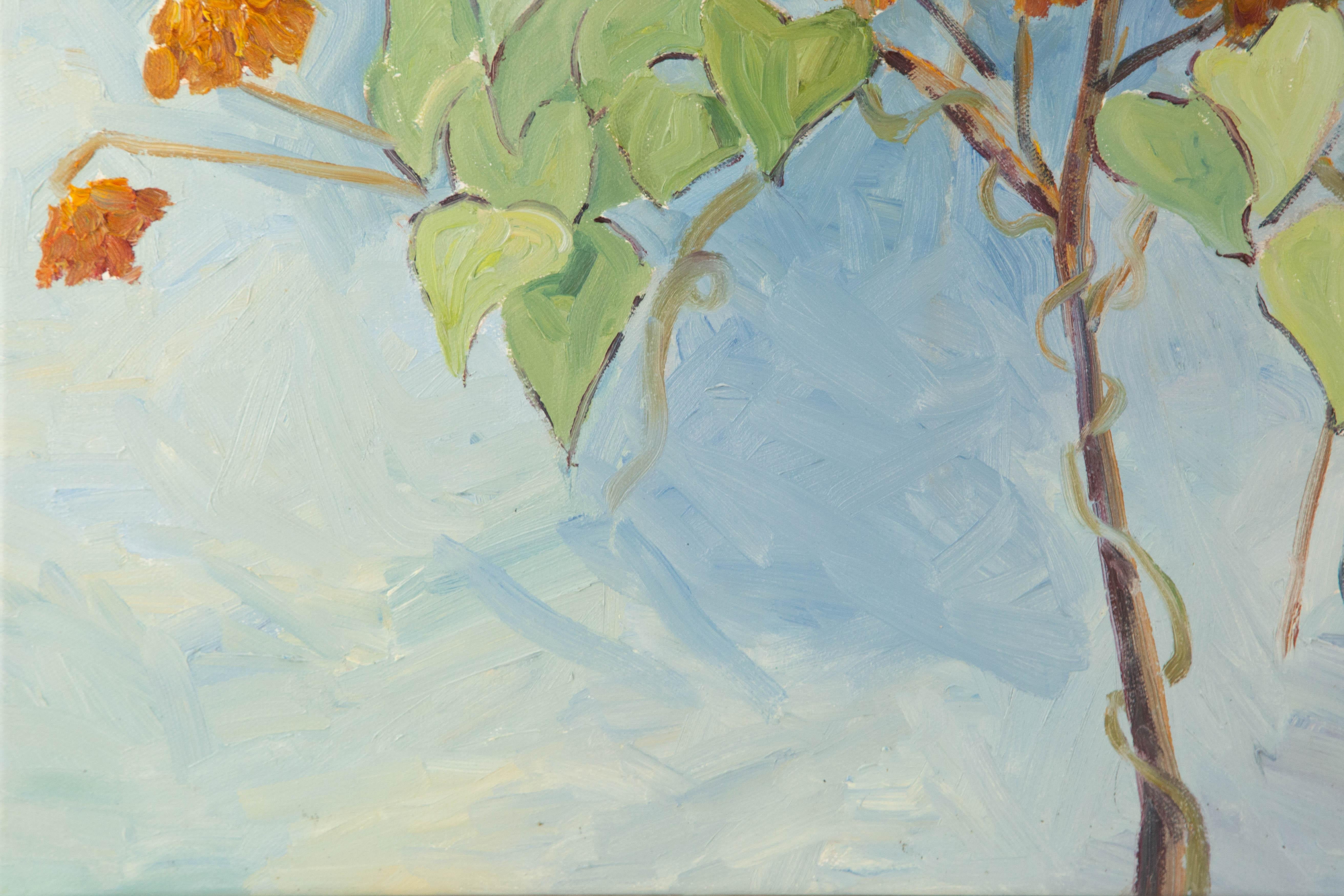 Yujun Tan Floral Original Oil On Canvas 