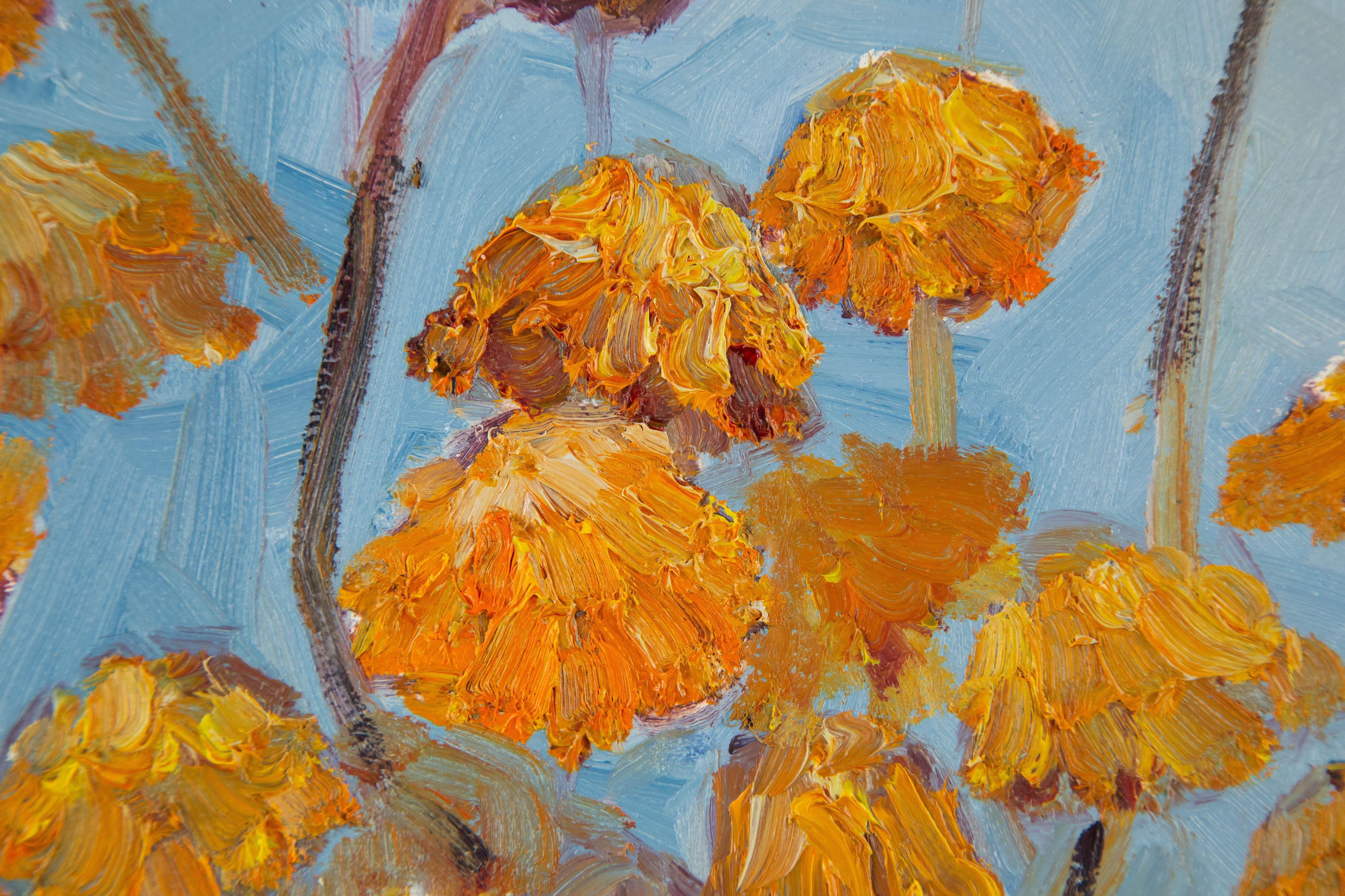 Yujun Tan Floral Original Oil On Canvas 