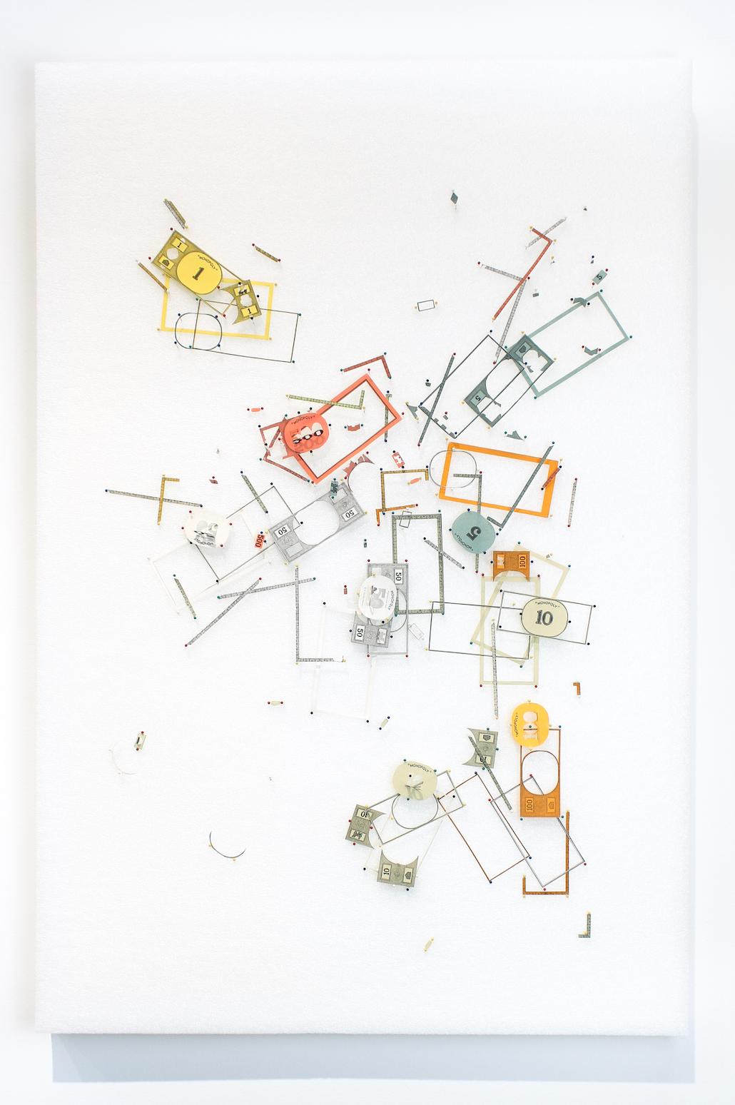 Monopoly Dispersed n° 14 - Mixed Media Art de Yuken Teruya