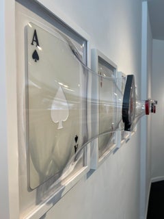 "Ace of Spades" contemporary 3-D poker wall sculpture pop art contemporary cards