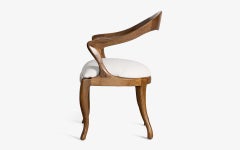 Yuki Walnut Dining Wood Upholstered Chair by Lagu Selection