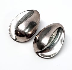 Yukihiro Shibata Sterling Silver Clip-On Earrings