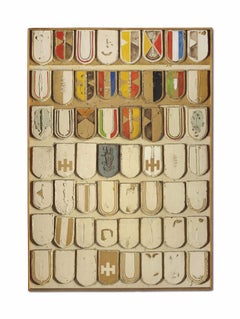 Werk 62-21, 1962 von Yukihisa Isobe, Öl auf Holzplatte