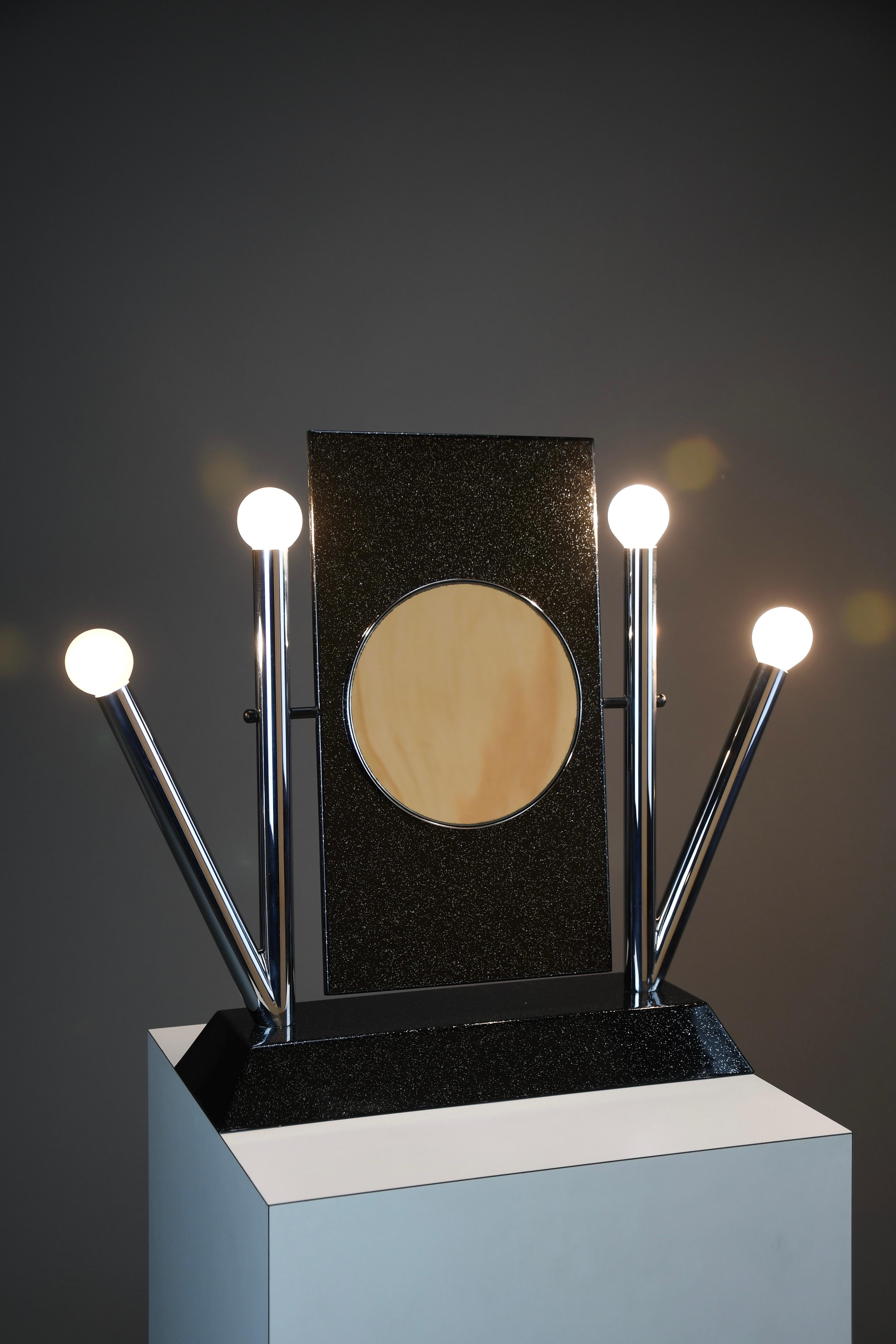 “Yukka” vanity mirror by Anna Anselmi for Bieffeplast, Italy, 1980 For Sale 1